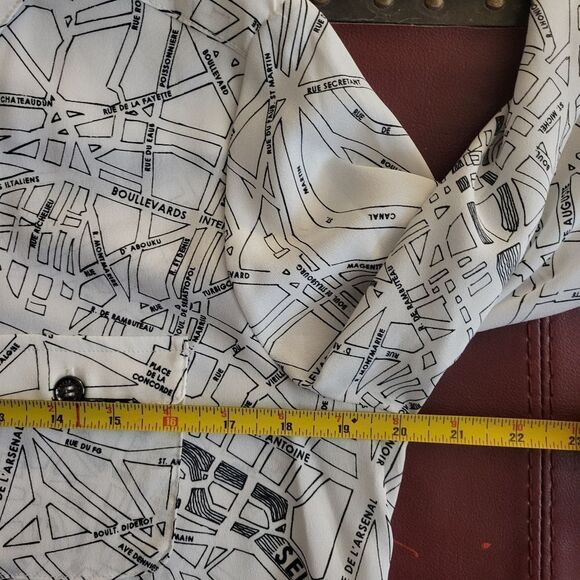 Karl Lagerfeld Paris Street Map Blouse - Picture 15 of 16